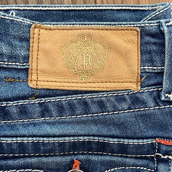 Vintage PLASTIQUE BY GLY JEANS 1363 Bootcut Flare denim size 28 - Picture 15 of 16